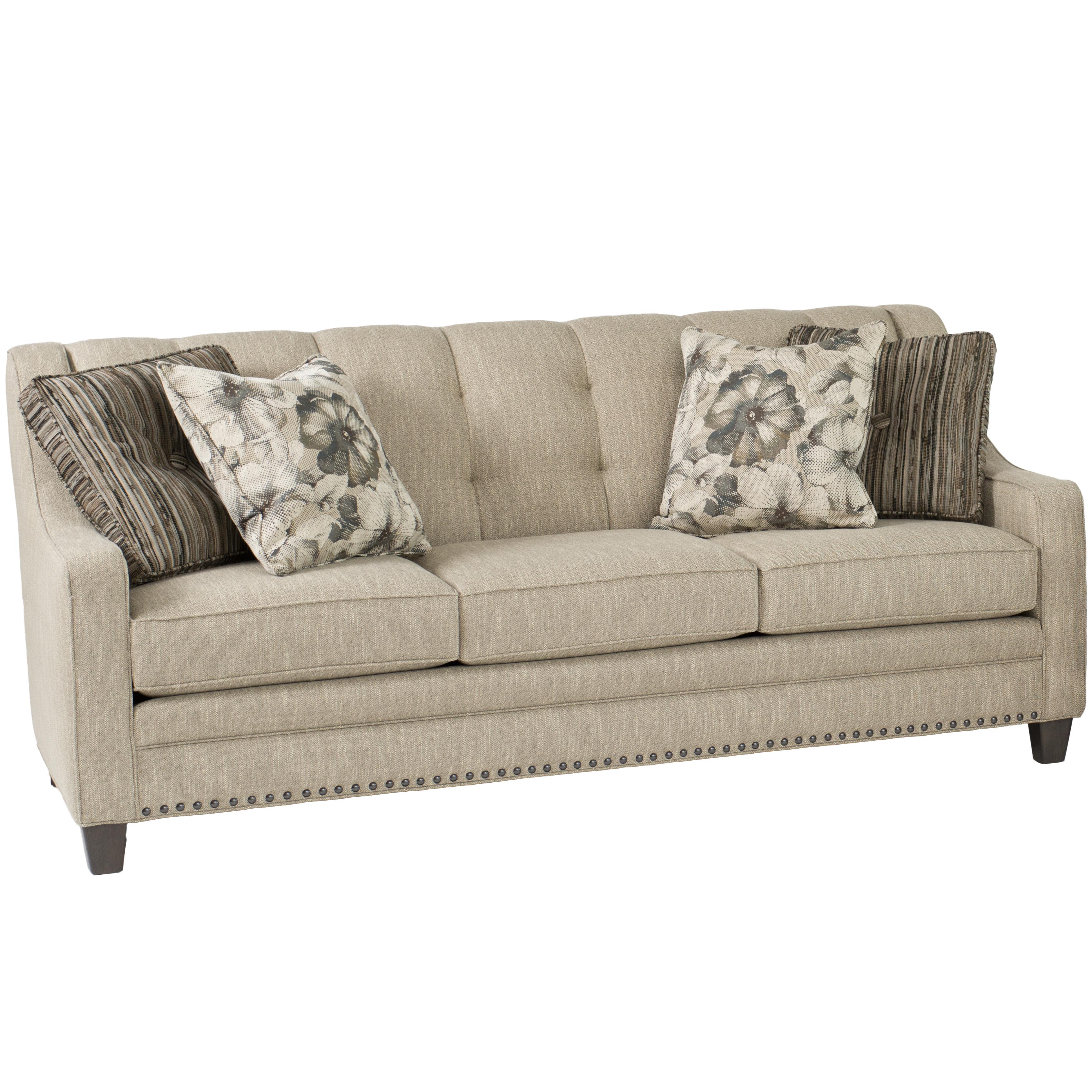 Smith Brothers 203 Transitional Sofa With Tufting Darvin Furniture